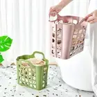 Plastic Foldable Laundry Basket Wall-mounted Toy Storage Basket for Bathroom