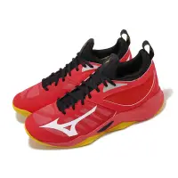 在飛比找Yahoo奇摩購物中心優惠-Mizuno 排球鞋 Wave Dimension 男鞋 紅