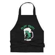 Flat Out Like A Lizard Drinking Organic Cotton Apron - Aussie Saying Punny Gift