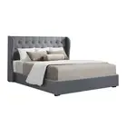 Artiss Bed Frame Queen Size Gas Lift Mattress Base with Under Storage Fabric