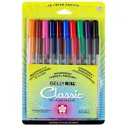 Sakura Gelly Roll Classic 0.4mm Medium Line 0.8mm Ball 10 Pens 37460