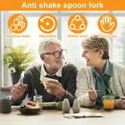 Adaptive Utensils 360° Rotatable Adaptive Spoon and Fork with Nonslip StSRz