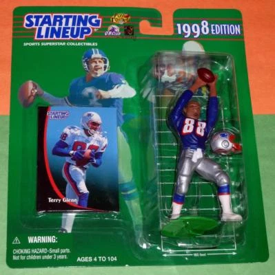 1998 TERRY GLENN Rookie New England Patriots #88 sole Starting Lineup