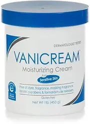 Vanicream Moisturizing Skin Cream for sensitive skin - can be used for eczema, psoriasis, ichthyosis, and itch - dermatologist tested – free of dye, fragrance, and preservatives - 16 oz