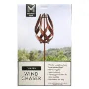 Member's Mark 82" Powder-Coated Hand-Painted Scroll Wind Chaser, Copper