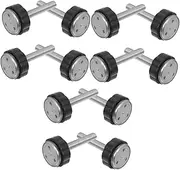 ibasenice 3sets Baby Gate Extension Rods Pet Safety Gate Extender Pressure Mount Spindle Rods Easy Install Aluminum Alloy Plastic Construction 4pcs*3