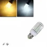 E27 E14 B22 11W 138 SMD 4014 LED Warm White White Cover Corn Bulb AC 220V E14 White