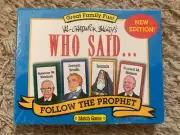 Val Chadwick Bagley's WHO SAID... FOLLOW THE PROPHET MATCH GAME BRAND NEW Sealed