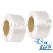 2 x 3000M WHITE MACHINE POLYPROP PALLET STRAPPING COILS REELS 12mm *24HR DEL*