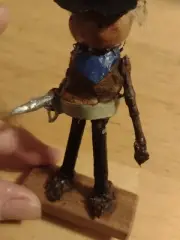 Acorn Cowboy Gunslinger Figure, Acorn Character, Deecorns