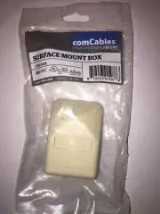 comCables SMB-1IV-C Surface Mount Box 1-Port Ivory