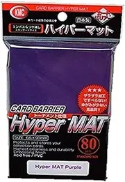 KMC Full Size Hyper Matte Sleeves (80-Pack), Purple, Standard Size, Fits MTG, Weiss, Pokemon