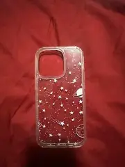 Outer Space iPhone 14 Pro Clear Case