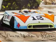 Brian Redman Porsche 917 908 Autographed Targa Florio Autographed 1970’s