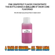 PINK GRAPEFRUIT MIX SNOW CONE/SHAVED ICE FLAVOR CONCENTRATE MAKES 1 GALLON