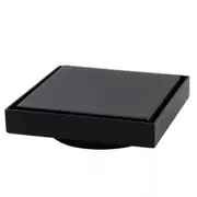 AQUAPERLA Blaze Matte Black Centre Floor Waste Tile Insert