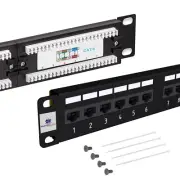 Cat6 Patch Panel 24/48 Port Loaded, UL Listed Assurance Components, 1U