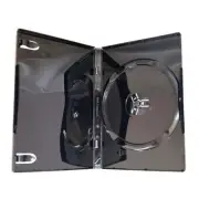 2 x Maxtek Premium Grade Glossy Shiny Black Single CD DVD Blu-ray Disc Case 14mm