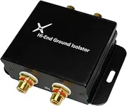 XtremPro Hi-end Ground Loop Noise Isolator/Filter for Car Audio/Home High-Fidelity System - Black (65042)