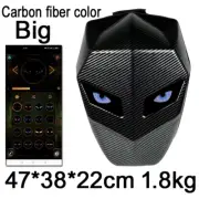 Motorcycle Backpack with LED Eyes Men Hard Shell Waterproof Knight Helmet Bag Ri