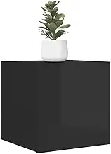 VRAXO Wall Mounted TV Cabinets 4 pcs High Gloss Black 30.5x30x30 cm -27.82KG,804504