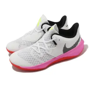 【NIKE 耐吉】排球鞋 Zoom Hyperspeed Court SE 男鞋 女鞋 白 粉紅 氣墊 室內運動鞋 奧運配色(DJ4476-121)
