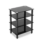 TV Stand 4 Tiers Storage Shelf Rack Tempered Glass Entertainment Unit Artiss