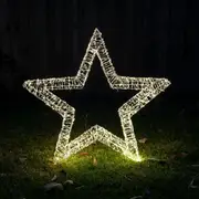 Samland 3D Frame Led Star Warm White for Christmas Decoration - 3Dstar_S