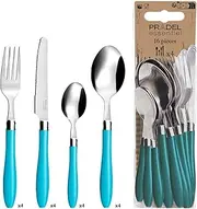 Amefa Reglisse Cutlery, Stainless Steel, Pack of 16 8x6x27 cm turquoise