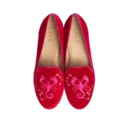 House Of Zalo scorpio slipper in Cherry