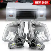 For Freightliner MT-35 MT-45 MT-55 Step Van DOT 5x7" 7x6 LED Headlight Hi Lo+H4