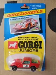 CORGI WHIZZWHEELS - AUSTIN HEALEY SPRITE LE MANS [RED] MINT VHTF CARD GOOD
