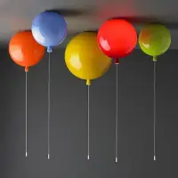 在飛比找松果購物優惠-簡約現代彩色氣球吸頂燈 兒童房臥室裝飾燈具 (6.8折)