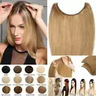 Hidden Secret One Piece Weft Wire In 100% Real Human Hair Extensions THICK BROWN