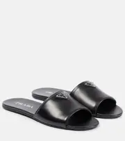 [Prada] Prada Leather slides AU 6 black