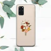 Flowers Bouquet Minimalist Beige Case For Samsung Note 20 S20 S21 S22 S23 S24 FE