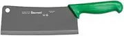 Starrett Chef's Cleaver Knife - BKG509-8 Wide Rectangular 8' (200mm) Professional Kitchen Knife Blade - Ultra Sharp Vegetable & Meat Butcher Cleaver, Green