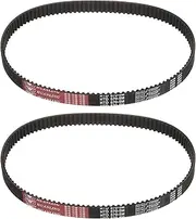 uxcell 2pcs HTD-5M Rubber Timing Belt 114 Teeth, 570mm Pitch Length x 15mm Width x 3.6mm Height, Closed Loop Pulley Timing Belt
