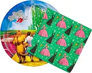 [Silver Buffalo] Wizard of Oz Emerald City 32-Count Paper Napkin and Plate Party Pack