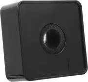 Abaodam 1pc Professional Mic Logo Station for Interview Microphone Mark Durable and Practical Design for Broadcasting Rooms and Video Black