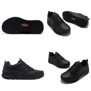 【SKECHERS】休閒鞋 Lux Walker SR-Splendal 寬楦 男鞋 工作鞋 避震緩衝 抗濕滑 黑(200102-WBLK)