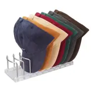 Stainless Steel Hat Stand & Cap Rack Organizer | 9-Cap Storage for Baseball C...