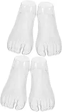 2Pairs Shoe Display Models Adult Sock Holder with Realistic Foot Design for Retail Shop Use Lightweight and Easy to Clean for Showcasing Footwear and Socks