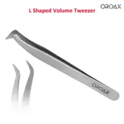 L-Shaped Volume Tweezer Jewelry Craft Watches Repairing Eyelash Extension Forcep