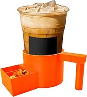 Cup Holder Clip, Desk Drink Mount, Non-Slip Clamp, 15x7x7.5cm Ergonomic Grip, Space-Saving Mug Rack for Camping, Dorm, Picnic Table Use Provides Dependable Stability