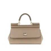 [DOLCE & GABBANA] DOLCE & GABBANA Dauphine leather small 'Sicily' bag Woman One Size One Size Grey