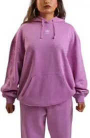 Adidas Essential Fleece Oversize Women’s Hoodie Athletic Pink Hooded #948
