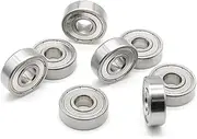 10Pcs S608ZZ Stainless Steel Ball Bearing 608zz ABEC-9 8x22x7mm Roller Skates Bearing 608 Bearings