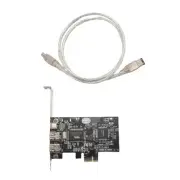PCI Express x1 PCI-E FireWire 1394a IEEE1394 Controller Card 3 Port For8807