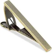 [OTAA] Antique Brass Dimpled Tie Bar Brass Rhodium Plating Antique Brass Dimpled Tie Bar